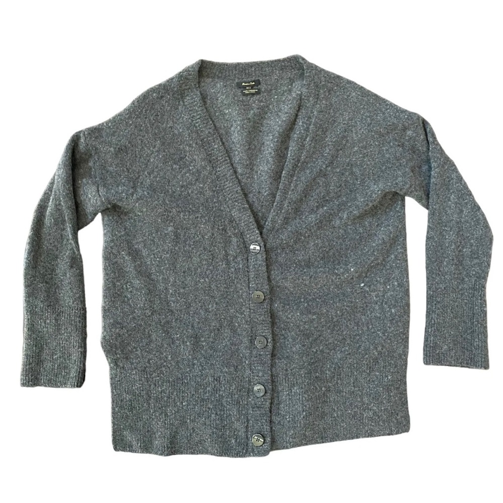 Massimo Dutti Gray Cardigan Wool Cashmere